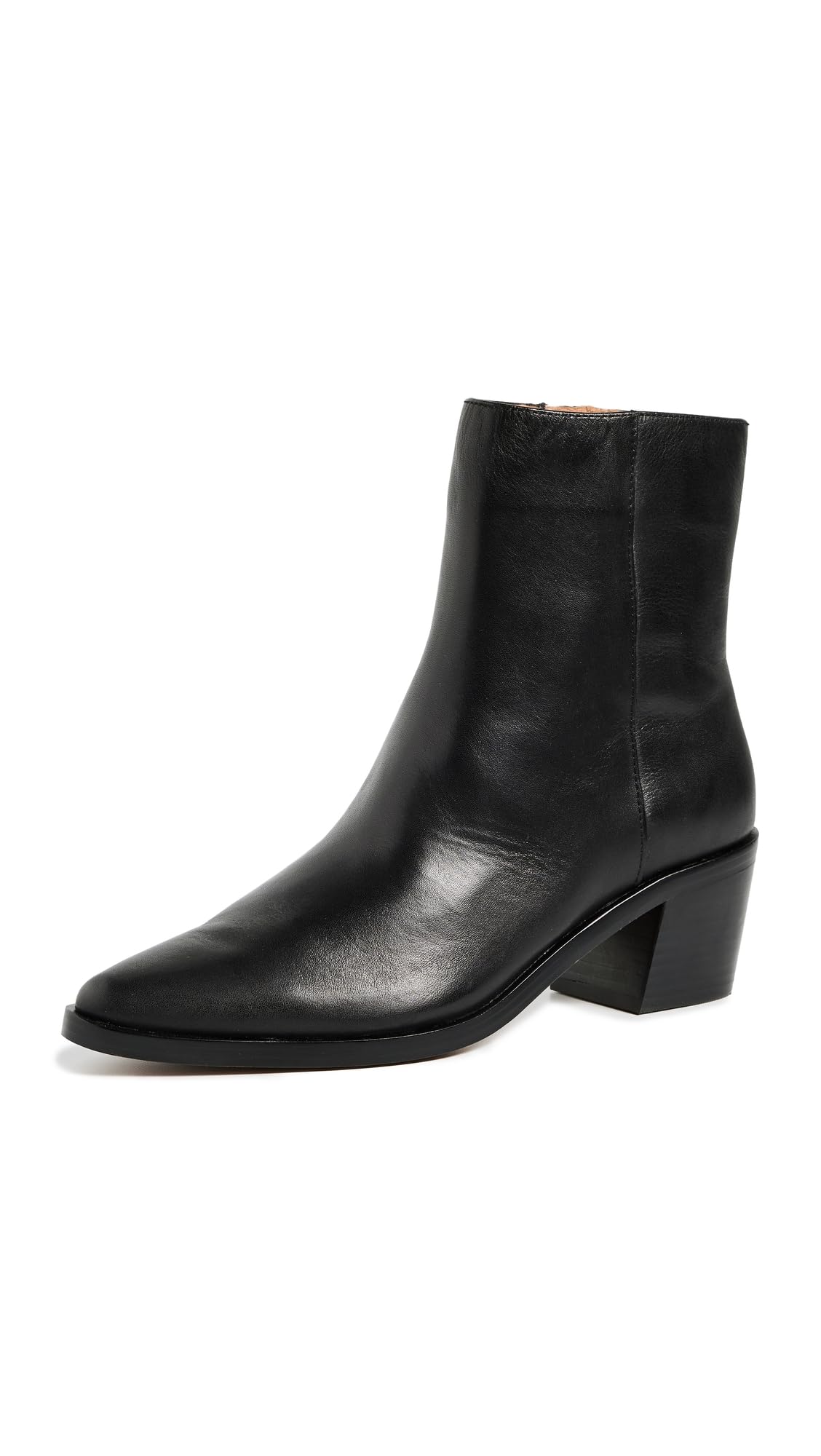 Madewell Women's The Everten Ankle Boot, True Black, 11 Medium US