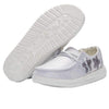 HEYDUDE Girl's Wendy Toddler Star Sliver Size 8 | Girl’s Shoes | Girl’s Lace Up Loafers | Comfortable & Light-Weight