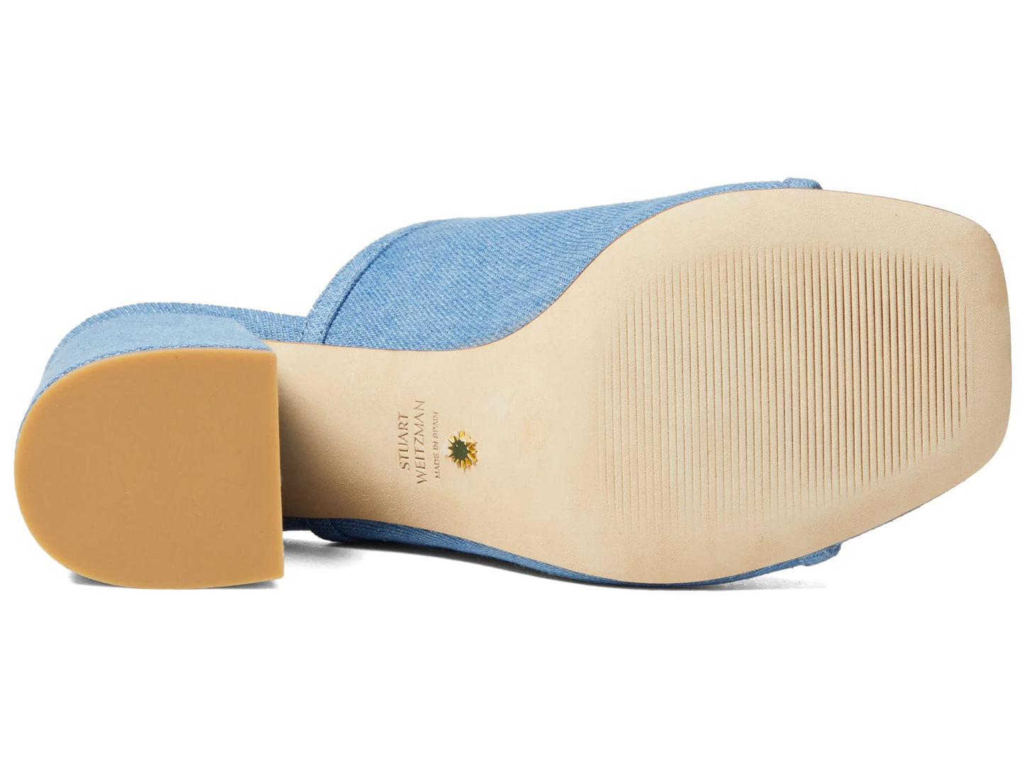 Stuart Weitzman Cayman 85 Block Slide Washed 8 B
