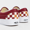 Vans Classic Slip-On Sneakers, Tri-Tone Check Red, 6 US Women/4.5 US Men