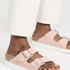 Birkenstock Women's Arizona Platform Flex Sandals, Soft Pink, 10 Medium US