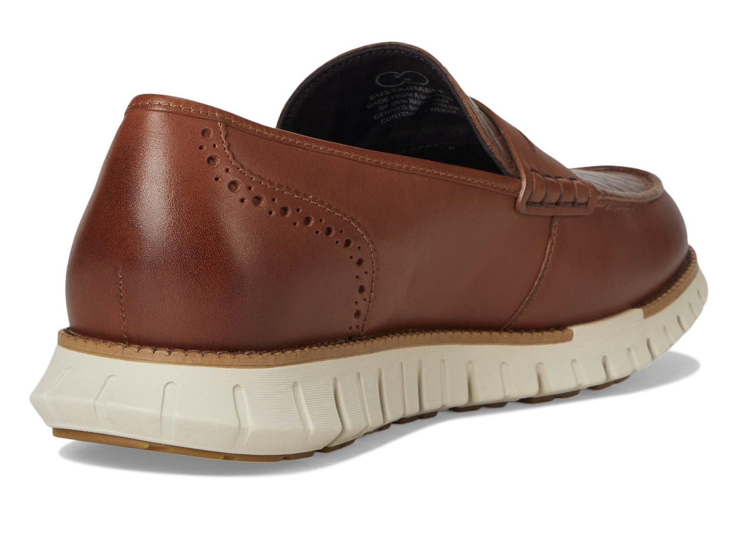 Cole Haan Men's Zerogrand Remastered Penny Loafers, Woodbury Stamped/Ancient Scroll, 9-M US