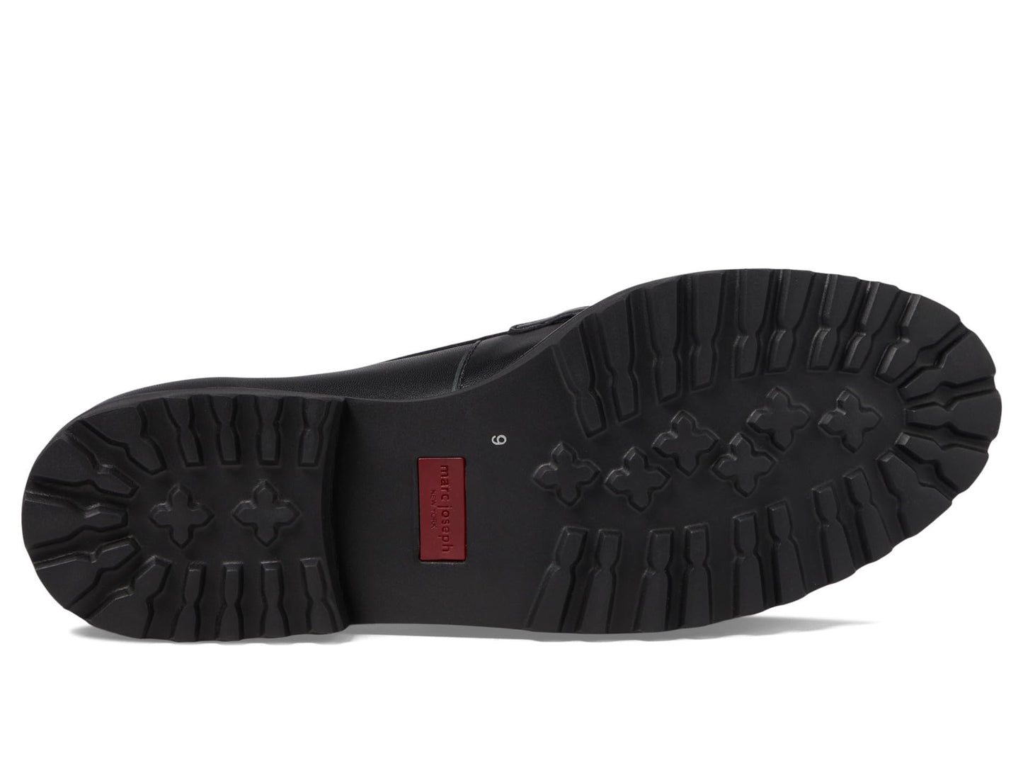 Marc Joseph New York Nancy LN - Shoes for Women - Signature Resin Bit Buckle - Arch Support - Leather Upper Black Nappa 8.5 M