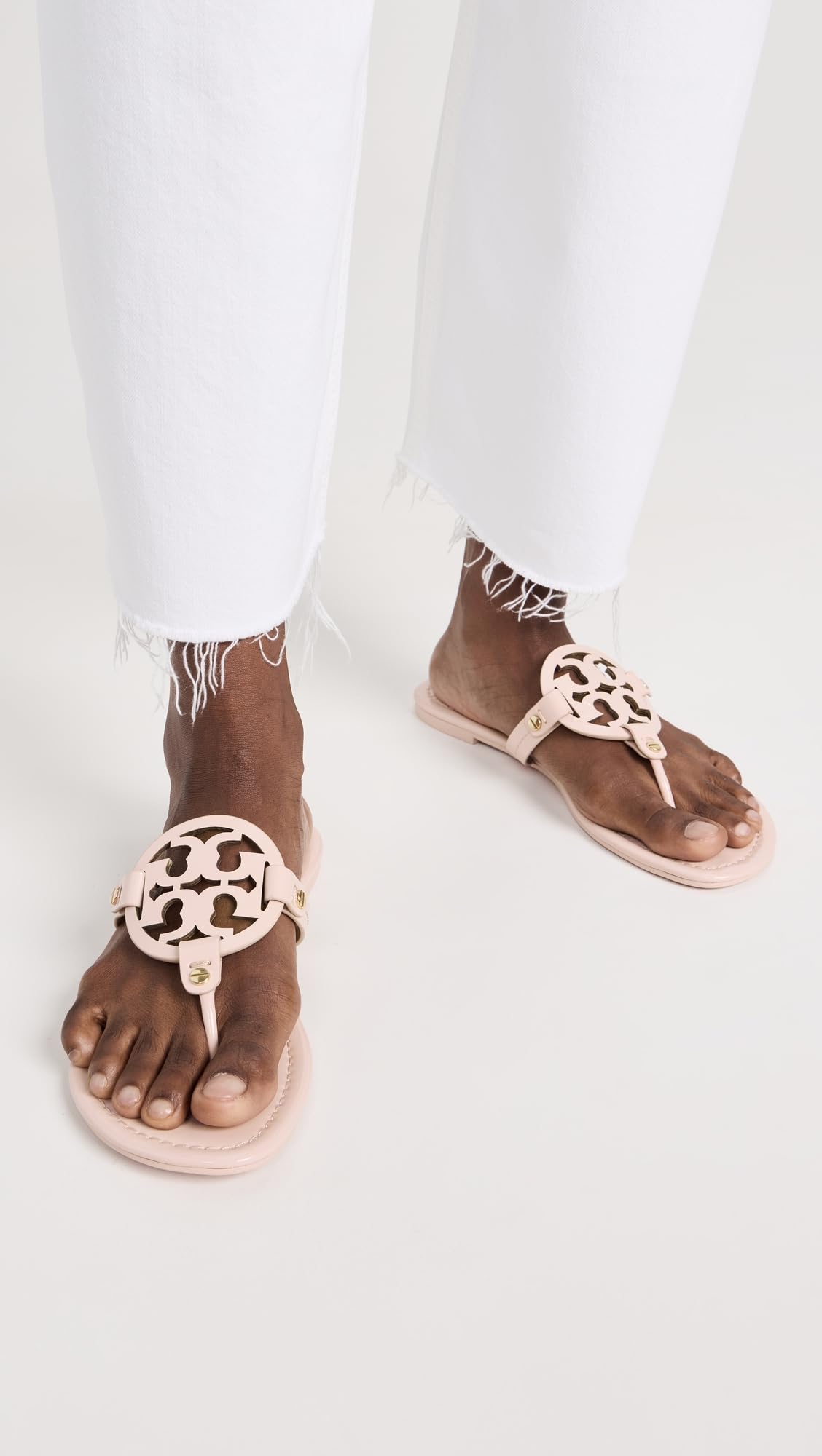 Tory Burch Women's Miller Sandals, Seashell Pink, 6 Medium US