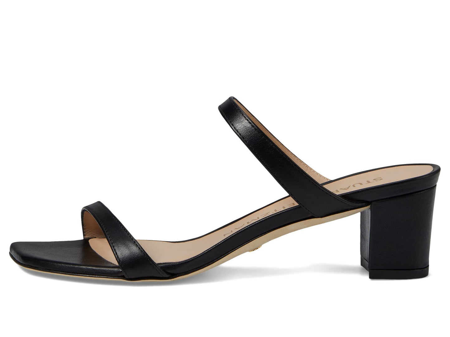 Stuart Weitzman Aleena 50 Block Slide Black 8 B