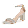 Stuart Weitzman Nudist Curve 75 Block Platino 10.5 B