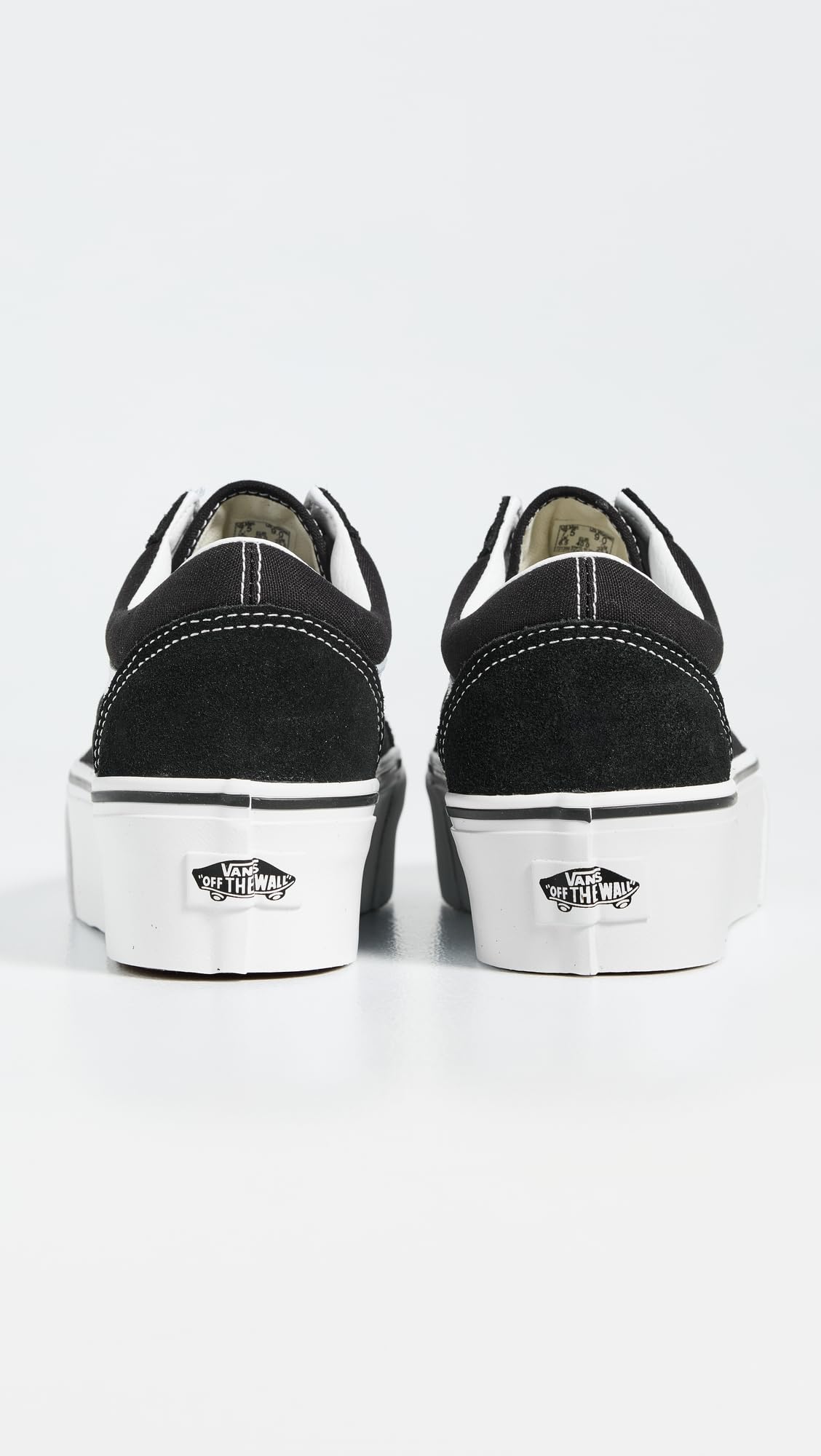 Vans UA Old Skool Stackforms, Black/True White, 12 US Women/10.5 US Men