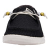 HEYDUDE Women's Wendy Boho Crochet Black Size 5 | Women's Shoes | Women Slip-on Loafers | Comfortable & Light-Weight