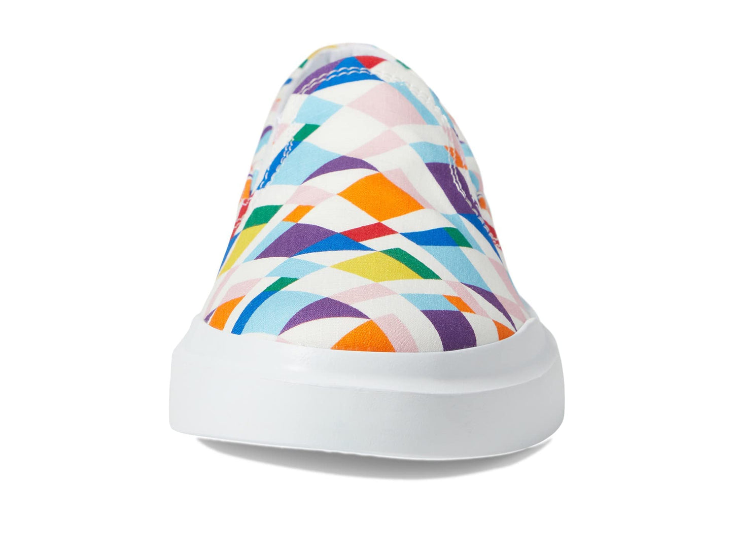 Cole Haan® Grandpro Rally Canvas Men’s Slip-On Sneakers – Man-Made Upper and Outsole – Printed Design Pride 8 D - Medium
