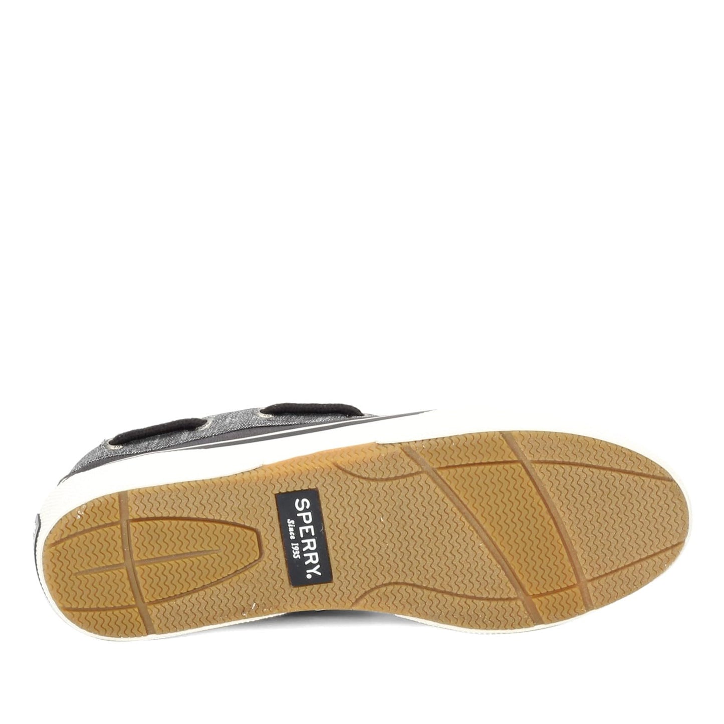 Sperry Halyard 2-Eye Chambray Black 9.5