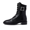 Stuart Weitzman Pearl Buckle Bootie Black 10.5 B