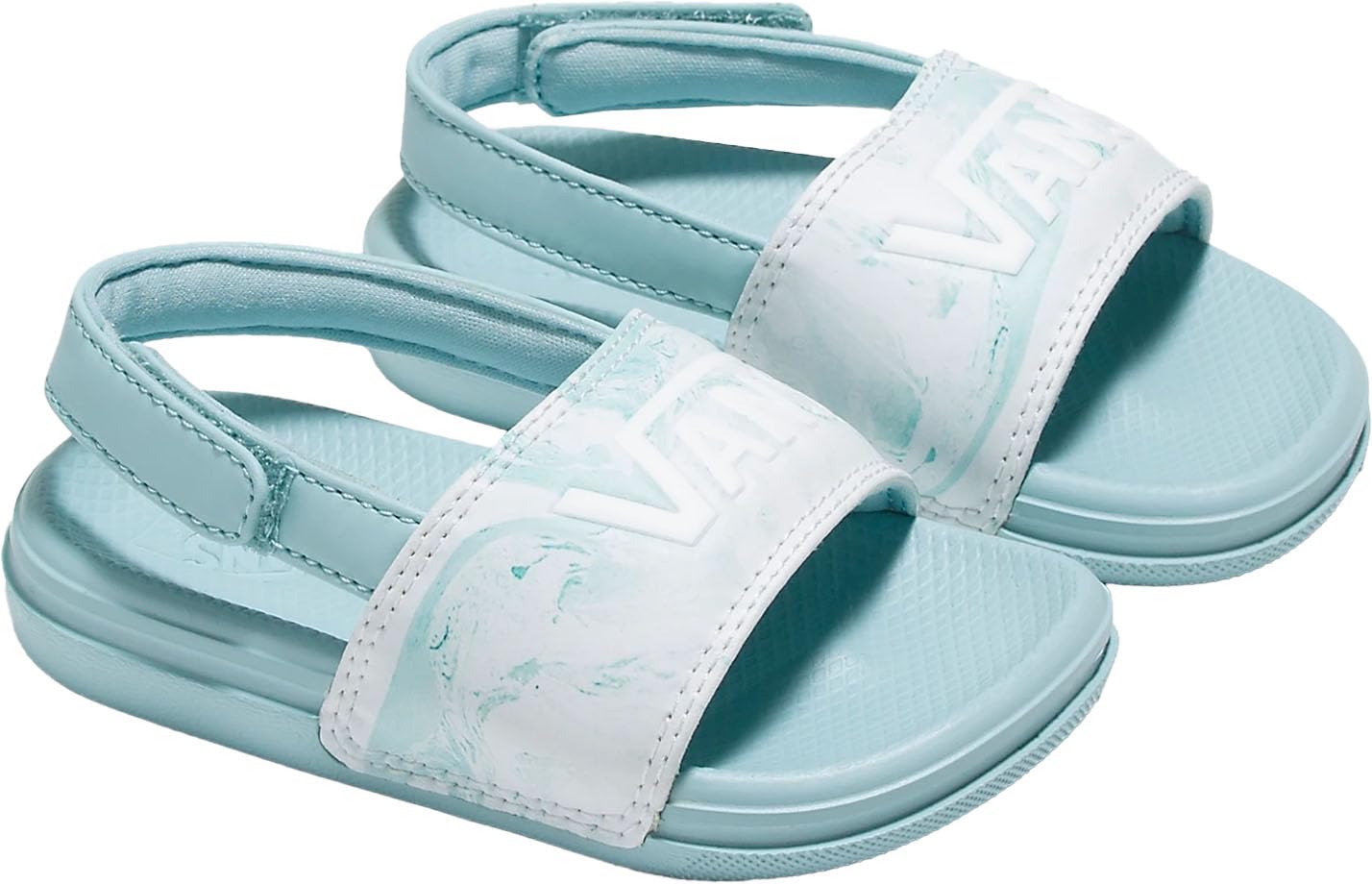 Vans - Kids La Costa Slide-On Shoes, Color Blue/White, Size: 2 M US Little Kid