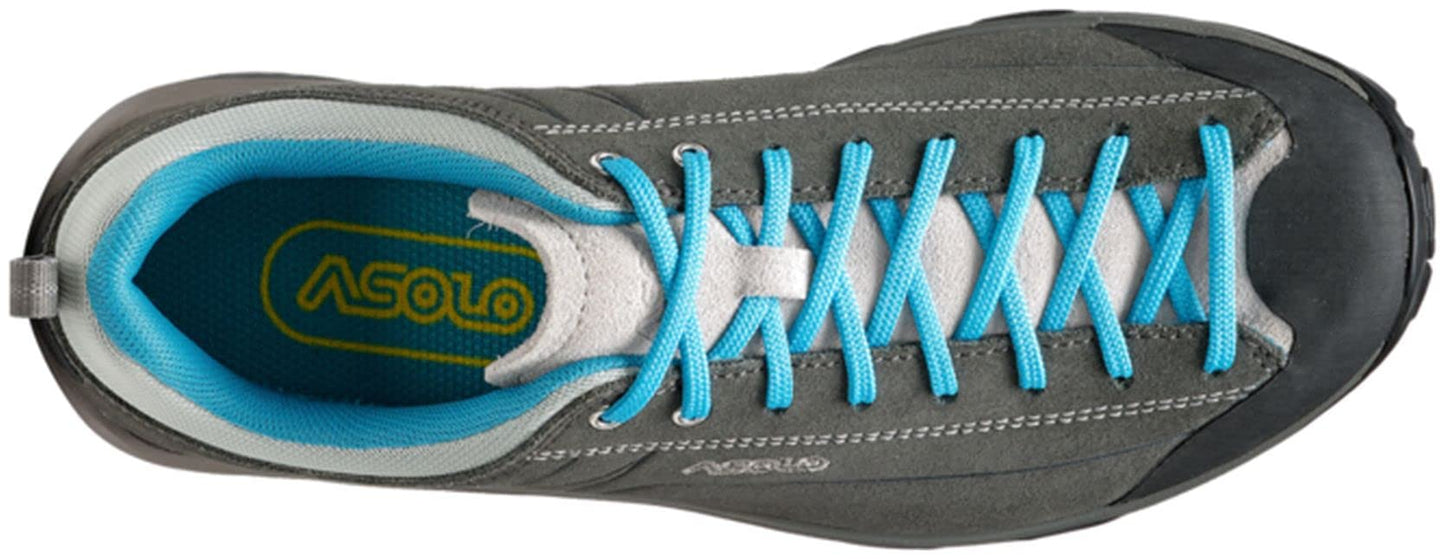ASOLO Space GV Hiking Shoes - Women's Graphite/Cyan Blue 6.5