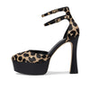 Michael Kors Martina Ankle Strap Black Multi 10 M