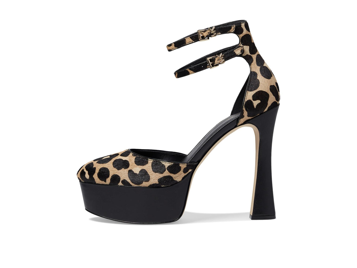 Michael Kors Martina Ankle Strap Black Multi 10 M
