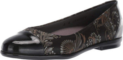 SAS Scenic Cap Toe Brocade/Black Patent 10.5 M (M) (B)