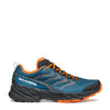 SCARPA Men's Rush 2 GTX Waterproof Gore-Tex Shoes for Hiking - Cosmic Blue/Orange - 10-10.5 Women/9-9.5 Men