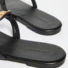 Tory Burch Women's Metal Miller Soft Sandals, Perfect Black/Gold, 7 Medium US