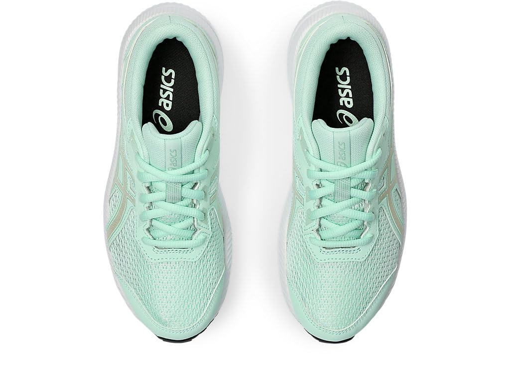 ASICS Kid's Contend 8 Grade School Running Shoes, 4, Mint Tint/Champagne