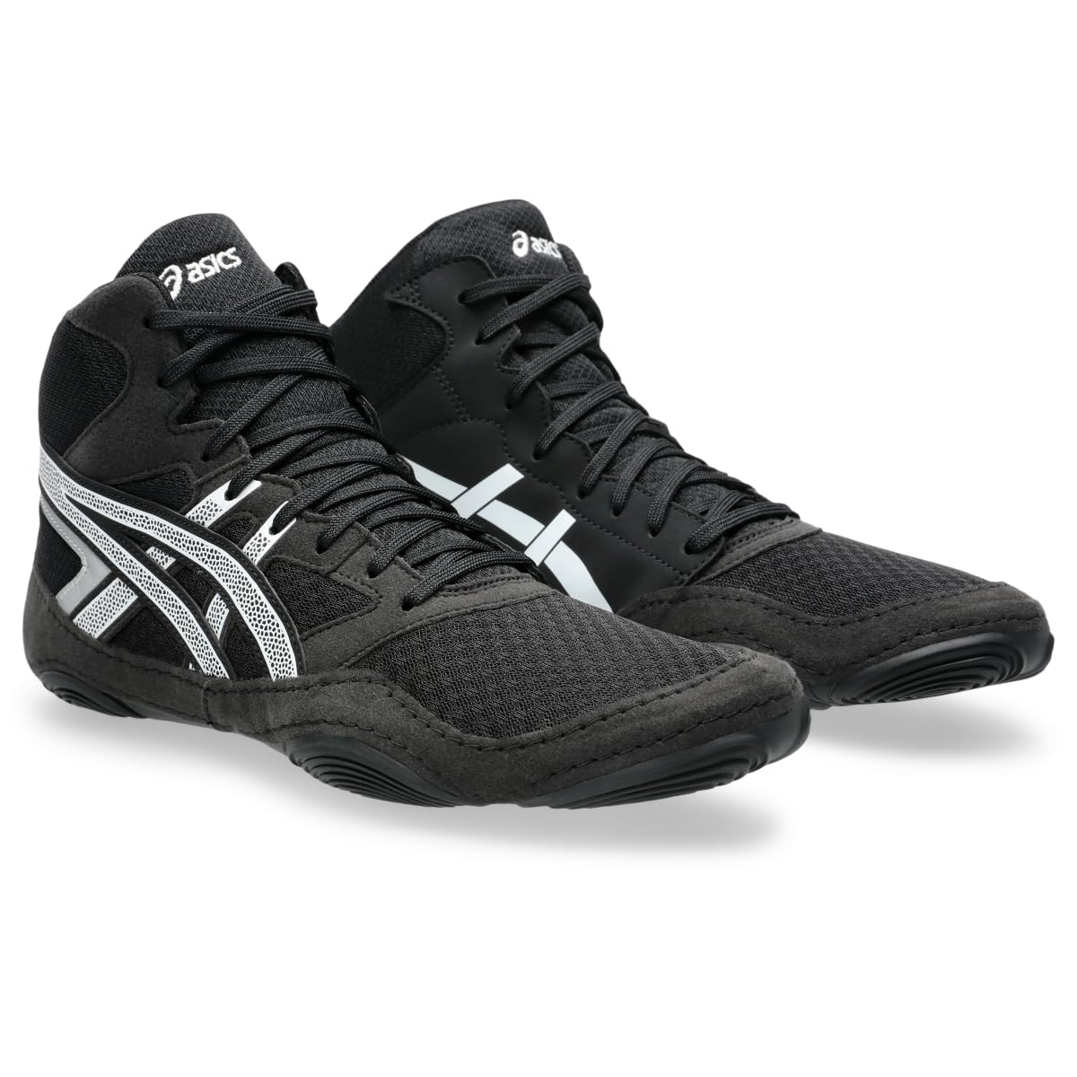 ASICS Men's Snapdown 4 Wrestling Shoes, 5, Black/White