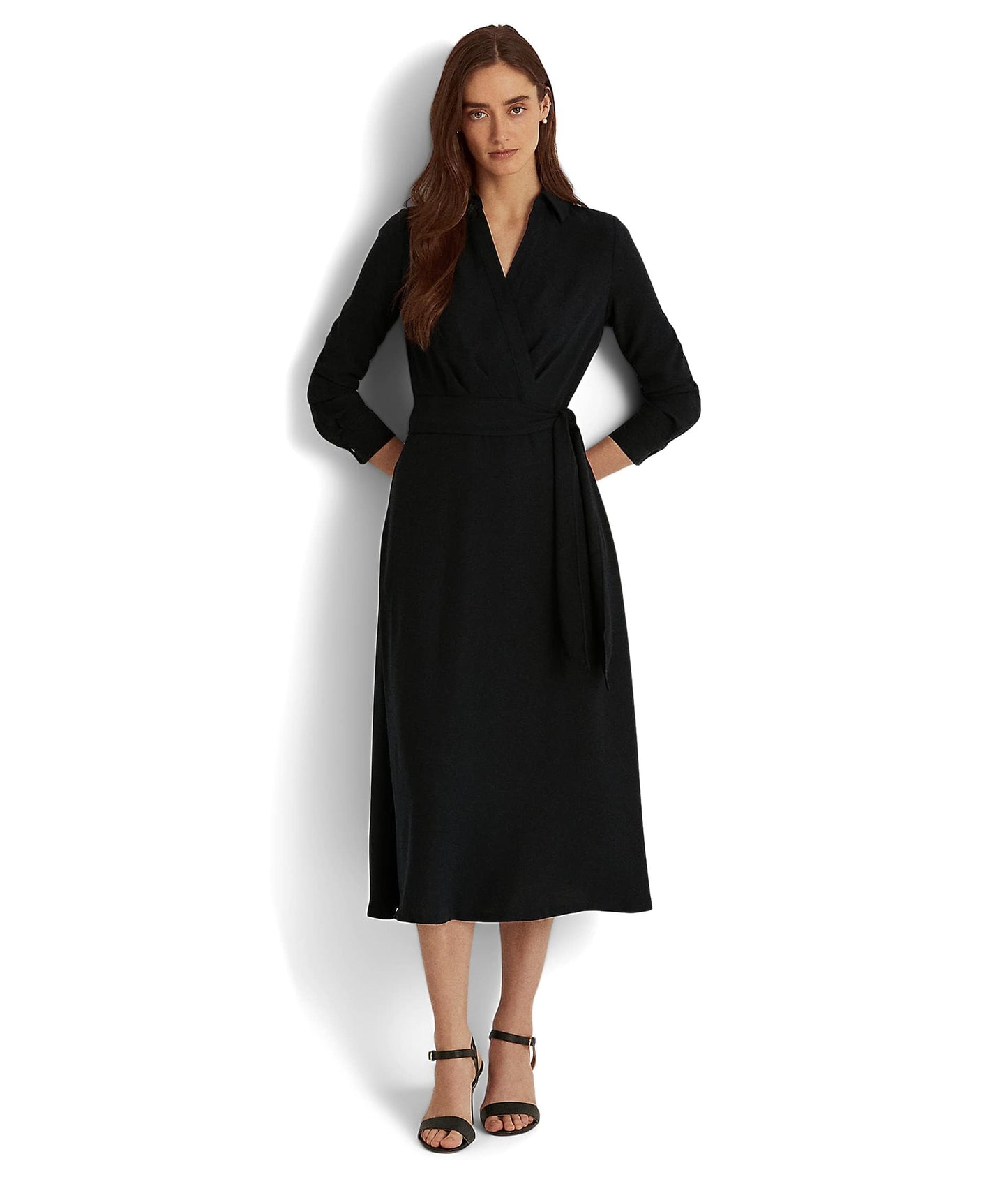 Lauren Ralph Lauren Long Sleeve Day Dress Lighthouse Navy 14