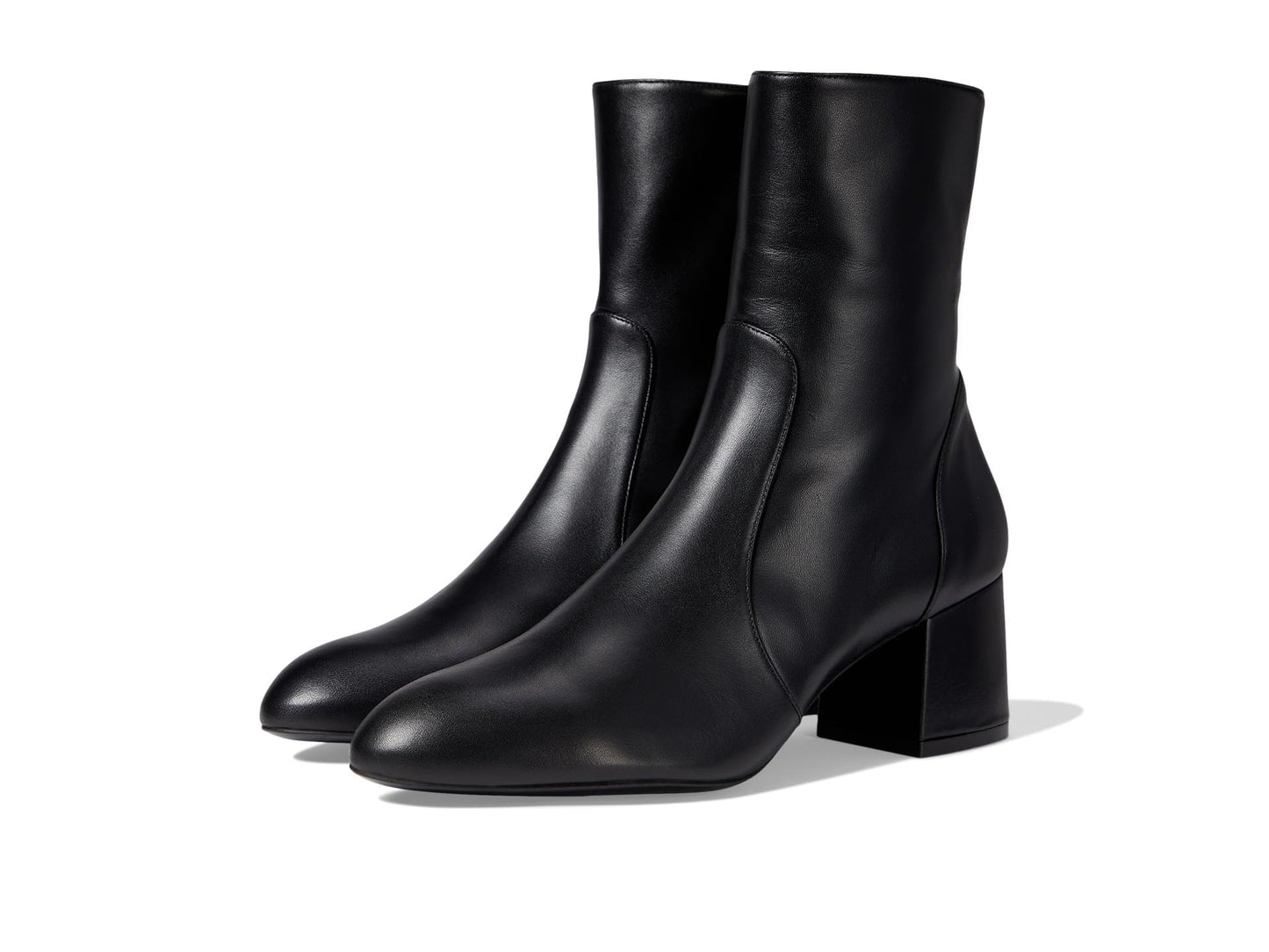 Stuart Weitzman Flareblock 60 Zip Bootie Black 10 B