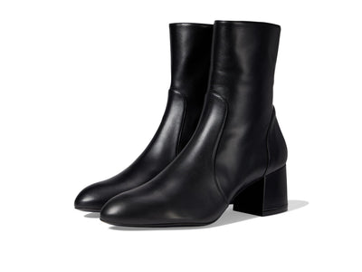 Stuart Weitzman Flareblock 60 Zip Bootie Black 10 B