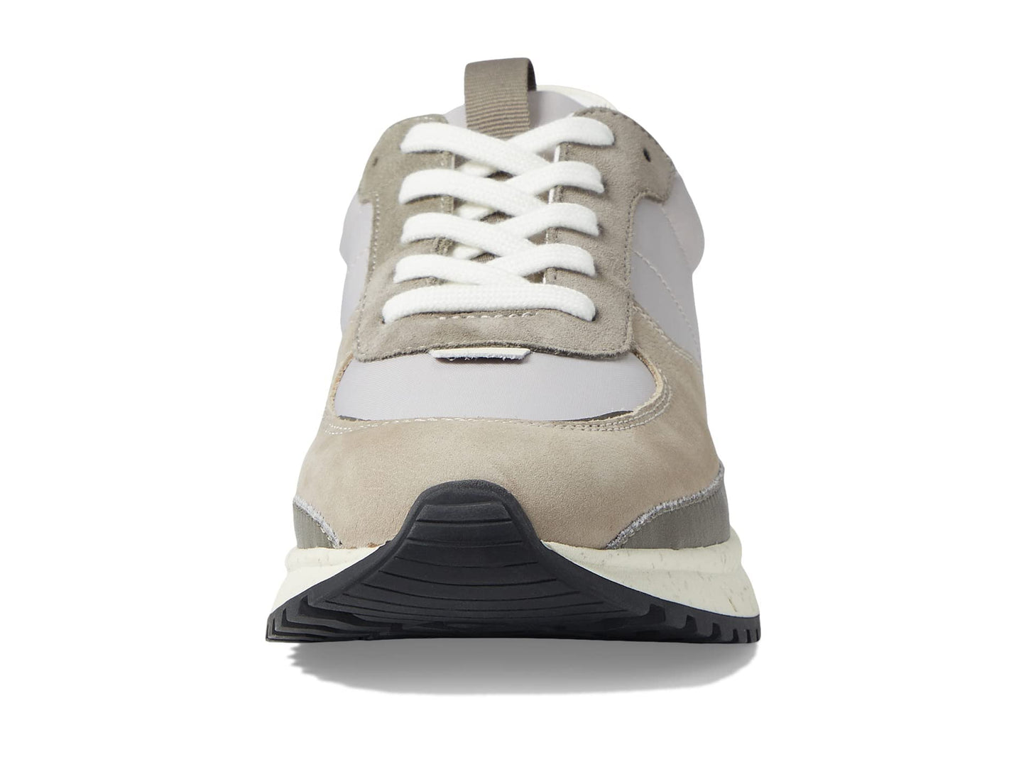 Madewell Kickoff Trainer Sneakers in Leather and (Re) sourced Nylon Stone Multi/Grey Neutral 7.5 M