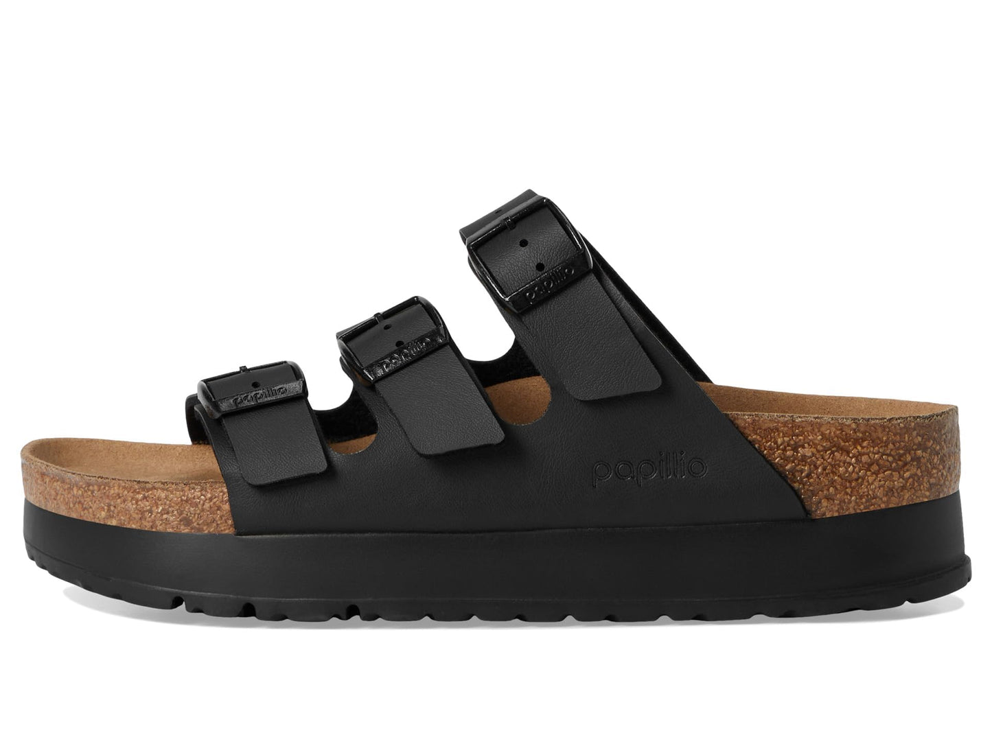 Birkenstock Female Papillio by Birkenstock Florida Platform - Vegan Black Women 7-7.5