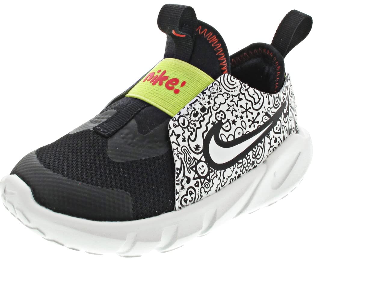 Nike Unisex-Child Flex Runner 2 Running Shoes Black/Summit White-picante Red 6 Toddler