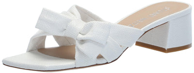 Stuart Weitzman Women's Sofia 45 Slide Pump, White, 9