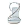 Stuart Weitzman Soiree Crystal 85 Block Sandal Light/Multi 8.5 B
