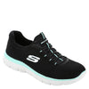 Skechers Sport Summits-Cool Classic Athletic Sneaker Women's Sneaker, 8.5 C/D US, Black-Turquoise