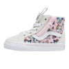 Vans - Toddlers Sk8-Hi Reissue Side Zip Shoes, Color Suede Emboss Grey/Pink, Size: 6 M US Toddler