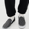 Vans Classic Slip On Unisex Sneakers, Black/Pewter Checkerboard, 13 US Women/11.5 US Men