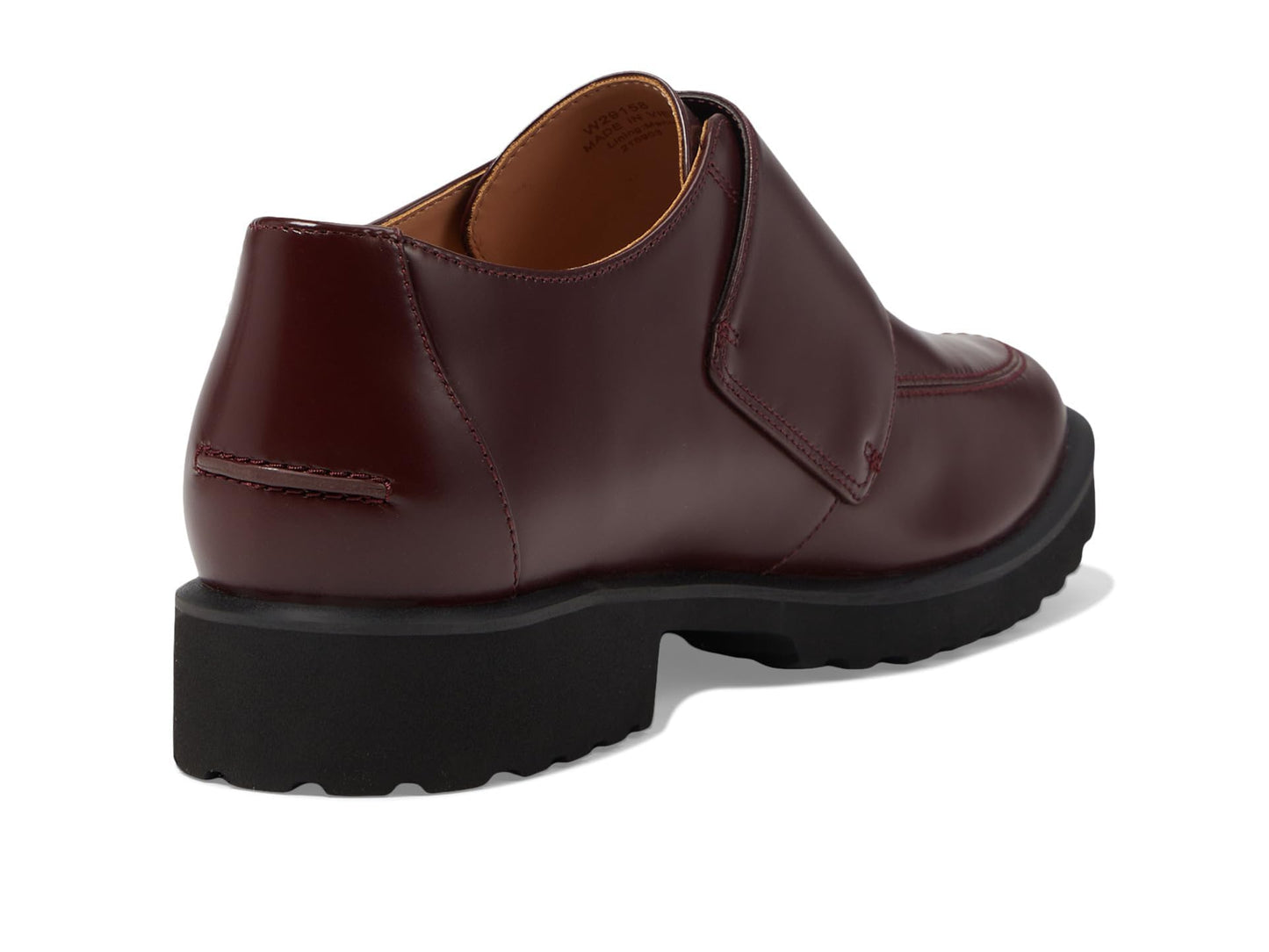 Cole Haan Women's Greenwich Monk Strap Oxford Bloodstone Leather 5.5 Medium