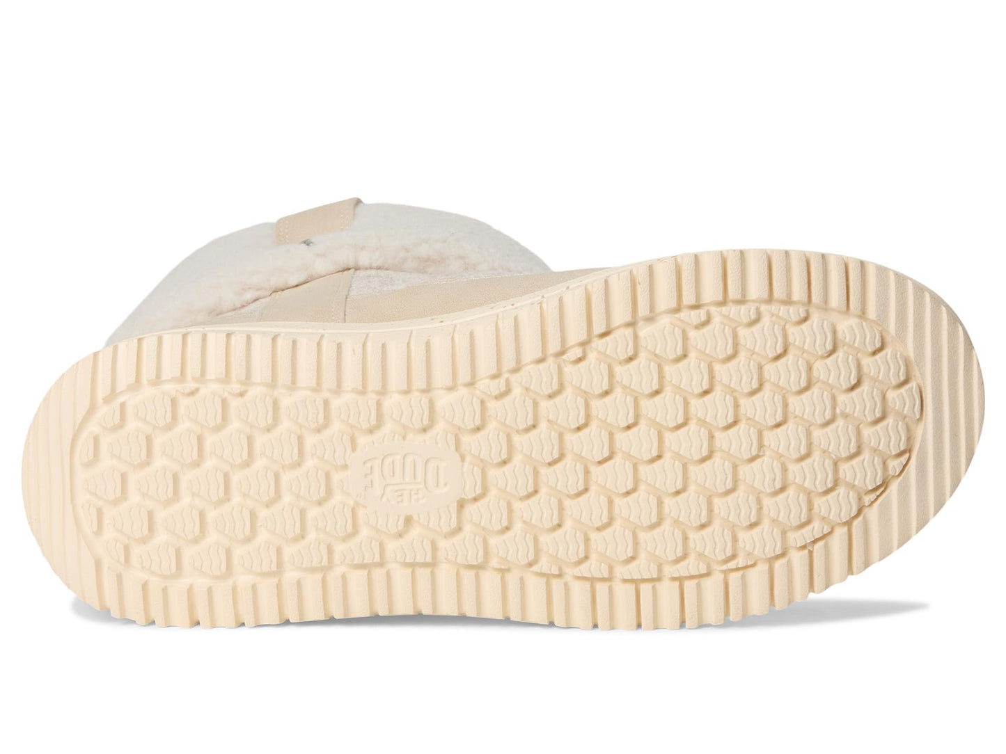 HEYDUDE Women's Camden Cuff Wool Cozy Tan 8 Medium