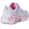 Skechers Kids Girls Skechers Elite Sport Tempo-Statement Swirl Sneaker, Lavender/Multi, 1 Little Kid