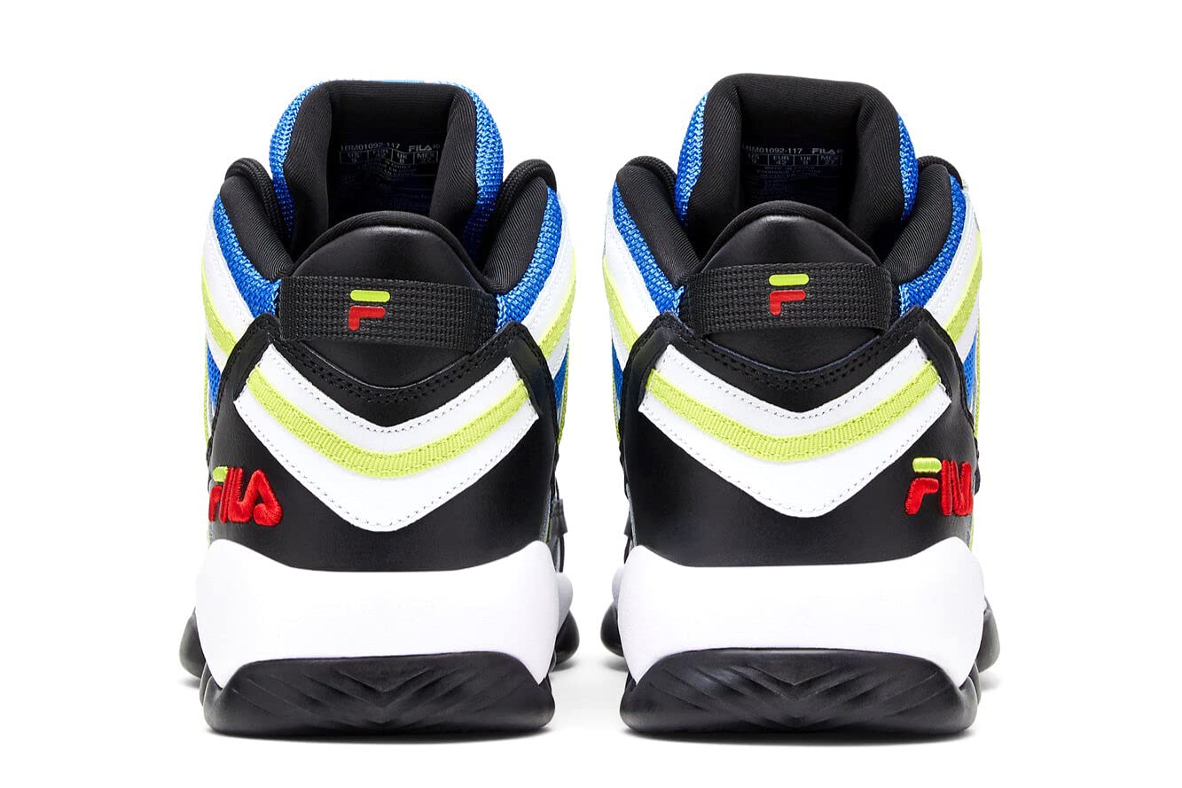 Fila Men's Spaghetti Jerry Stackhouse Retro Basketball Shoes White/Black/Electric Blue
