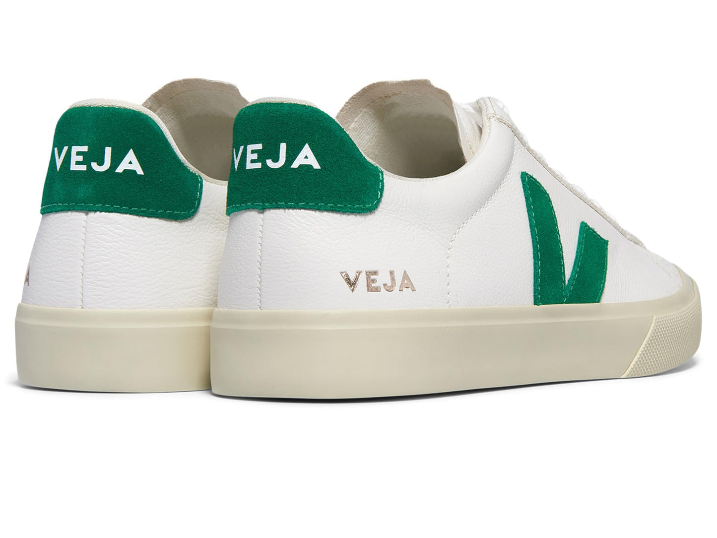 VEJA Women's Campo Sneaker, Extra White/Emeraude, 6.5