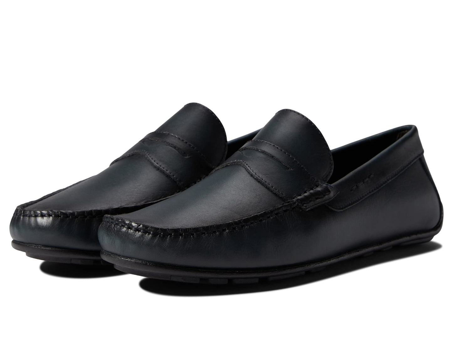 Marc Joseph New York Nebraska Men’s Work Shoes – Leather Lining and Upper – Square Toe – Slip-on Navy Napa 12 M