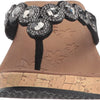 Skechers womens Beverlee - Bizzy Babe Wedge Sandal, Black, 8.5 US