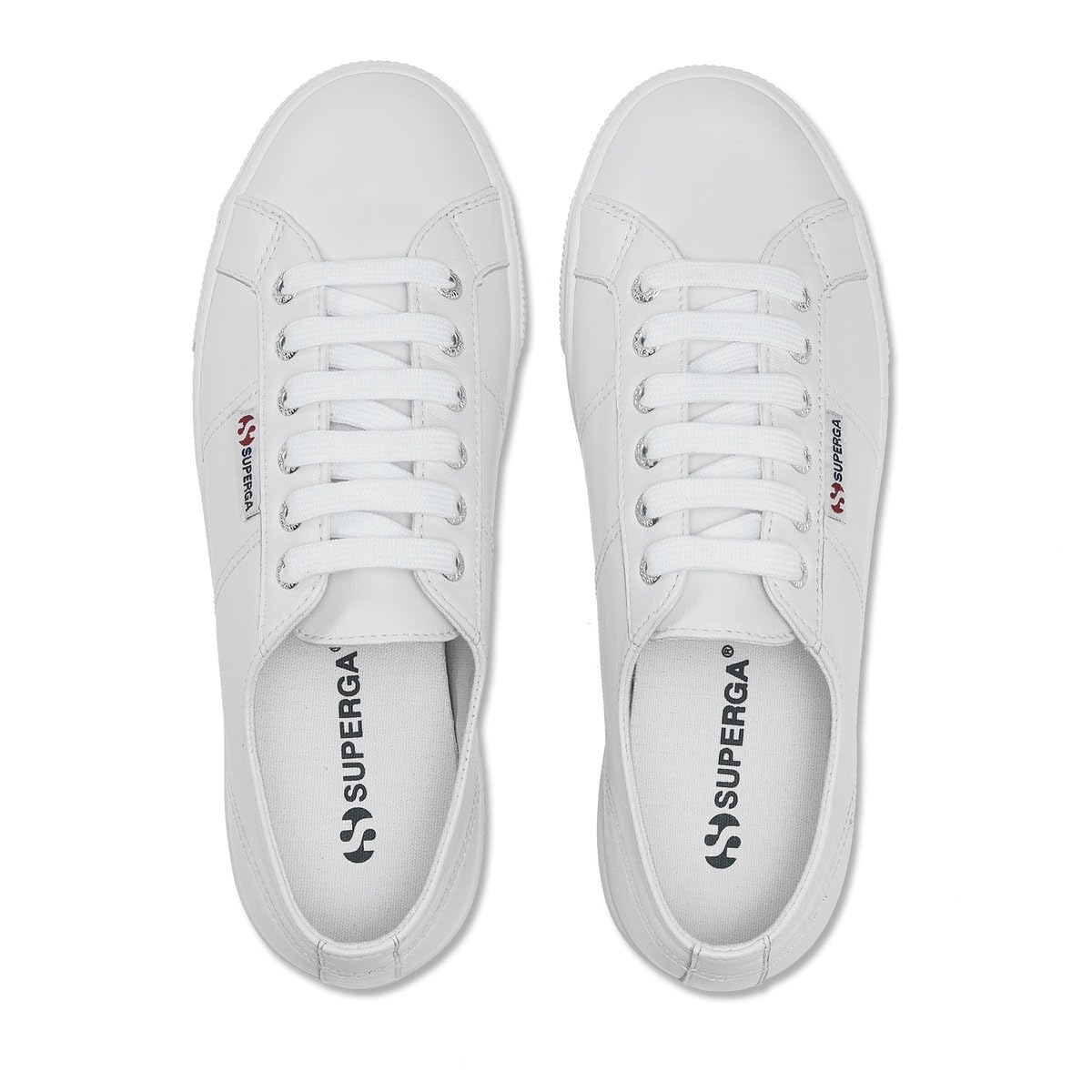 Superga 2790 Nappa Optical White/Silver Full Avorio EU 37.5 (US Women's 7) Medium