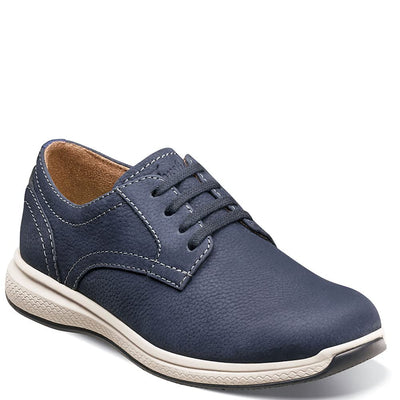 Florsheim Boy's Great Lakes Plain Toe Ox Jr. (Toddler/Little Kid/Big Kid) Navy Nubuck 6.5 Big Kid M
