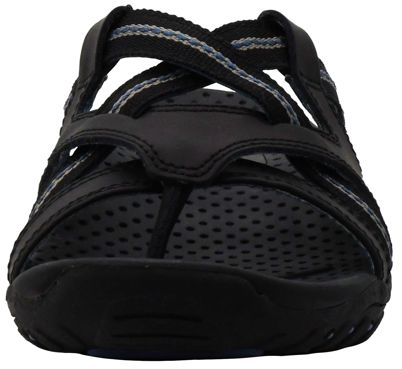 Skechers Women's Reggae-Soundstage Thong Sandal,Black,8 M US