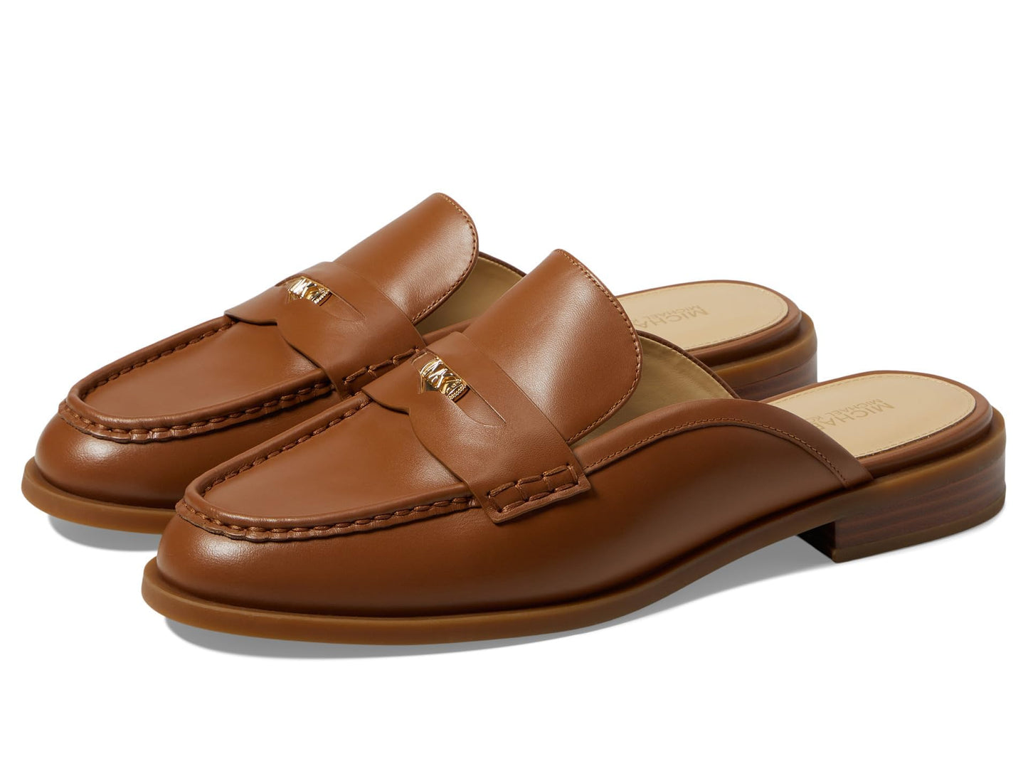 Michael Michael Kors Eden Mules for Women - Leather Upper - Synthetic Outsole and Insole - Synthetic Lining Luggage 11 M