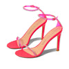Stuart Weitzman Nudistglam 100 Sandal Neon Pink/Neon Pink/Clear 8.5 B