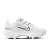 Nike Women's Hyperdiamond 4 Pro Molded Softball Cleats SZ 10 White | Black | Gray