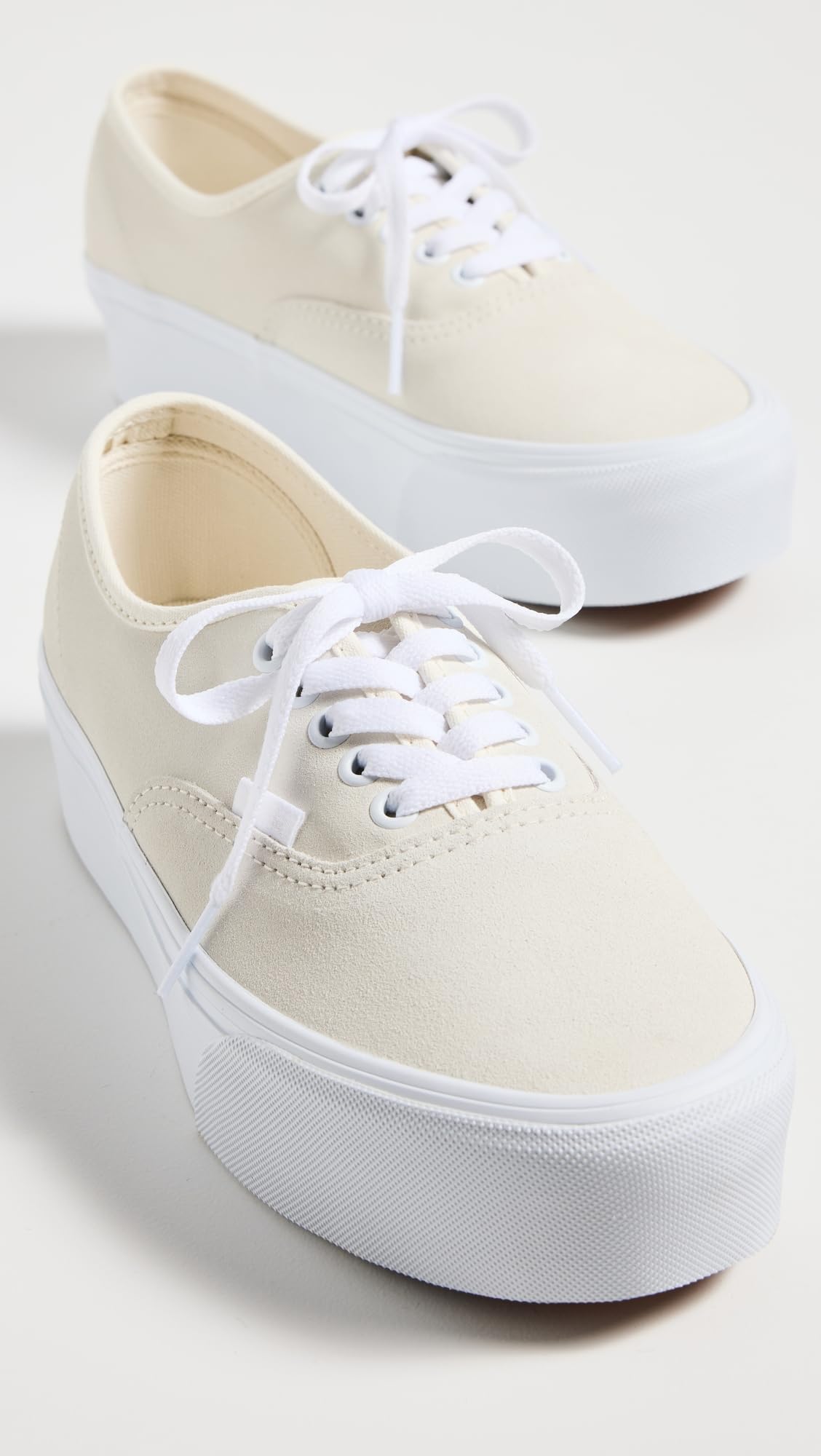 Vans Women's FU Authentic Stackform Sneakers, Essential Marshmallow, Off White, 8 Medium US