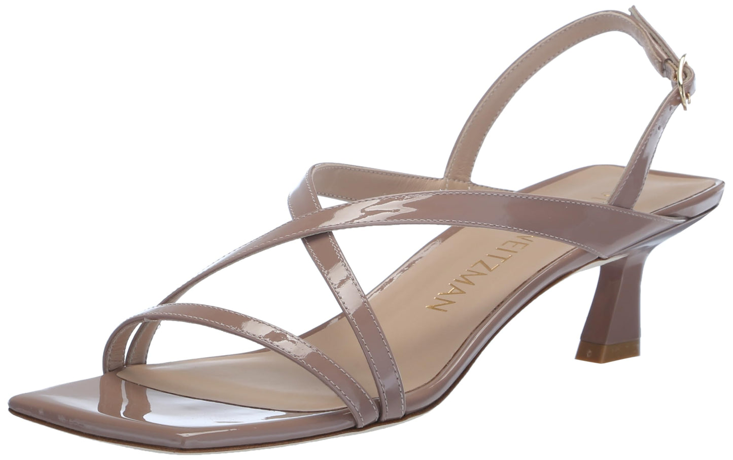 Stuart Weitzman Women's Oasis 50 Slingback Sandal Pump, Fawn, 10.5